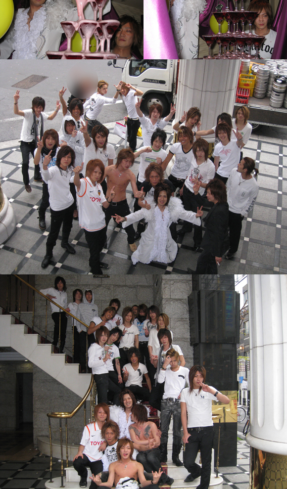 歌舞伎町のホストクラブ、AIR1部の宇崎獅童がBDイベントを行いました。